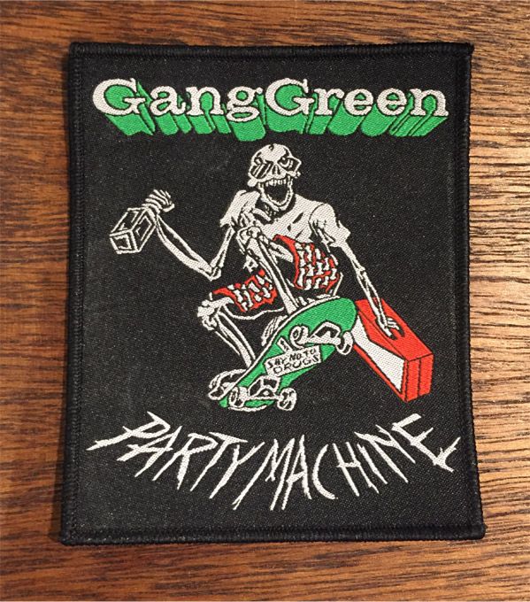 GANG GREEN 刺繍ワッペン PARTY MACHINE