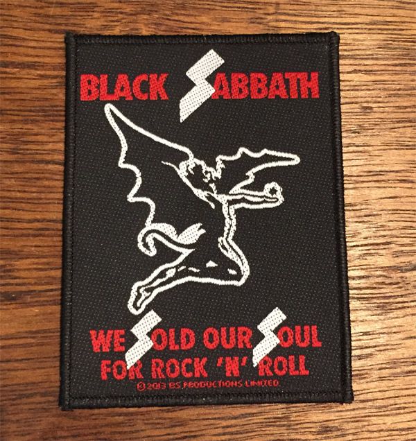BLACK SABBATH 刺繍ワッペン we sold our soul for rock 'n' roll