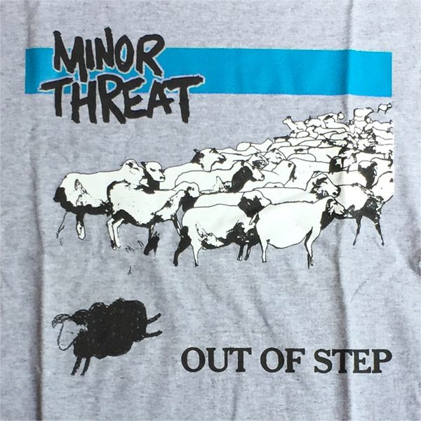 MINOR THREAT Tシャツ OUT OF STEP COVER オフィシャル！ | 45REVOLUTION