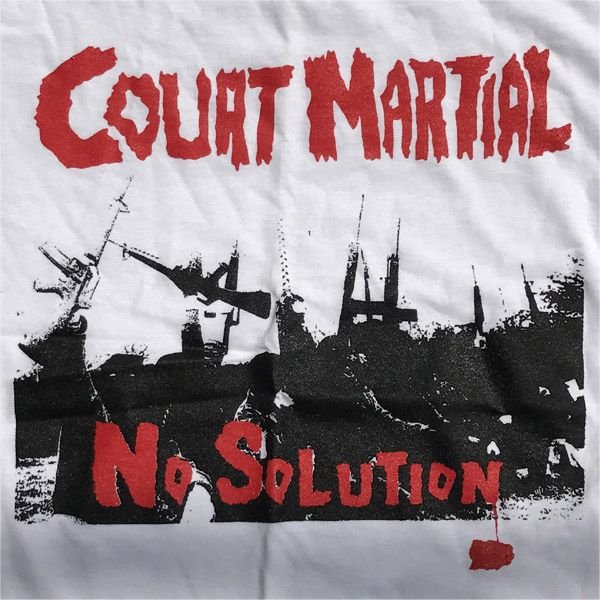 COURT MARTIAL Tシャツ NO SOLUTION