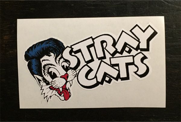 STRAY CATS ステッカー LOGO & CAT ダイカット