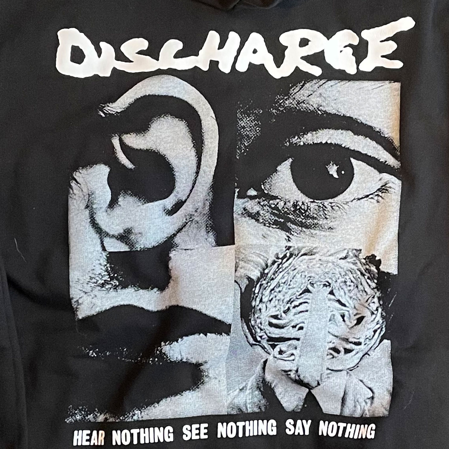 DISCHARGE ZIPパーカー HEAR NOTHING SEE NOTHING SAY NOTHING オフィシャル！