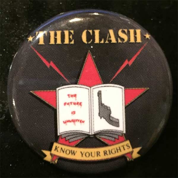 THE CLASH 中バッジ KNOW YOUR RIGHTS