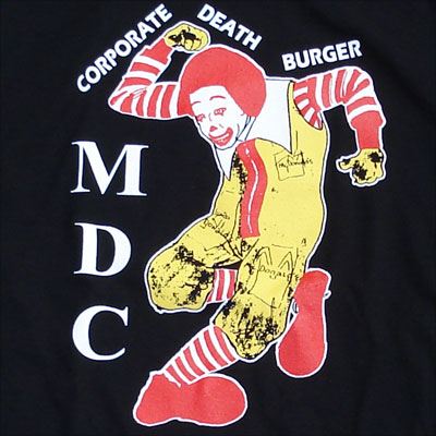 MDC Tシャツ CORPORATE DEATH BURGER 2