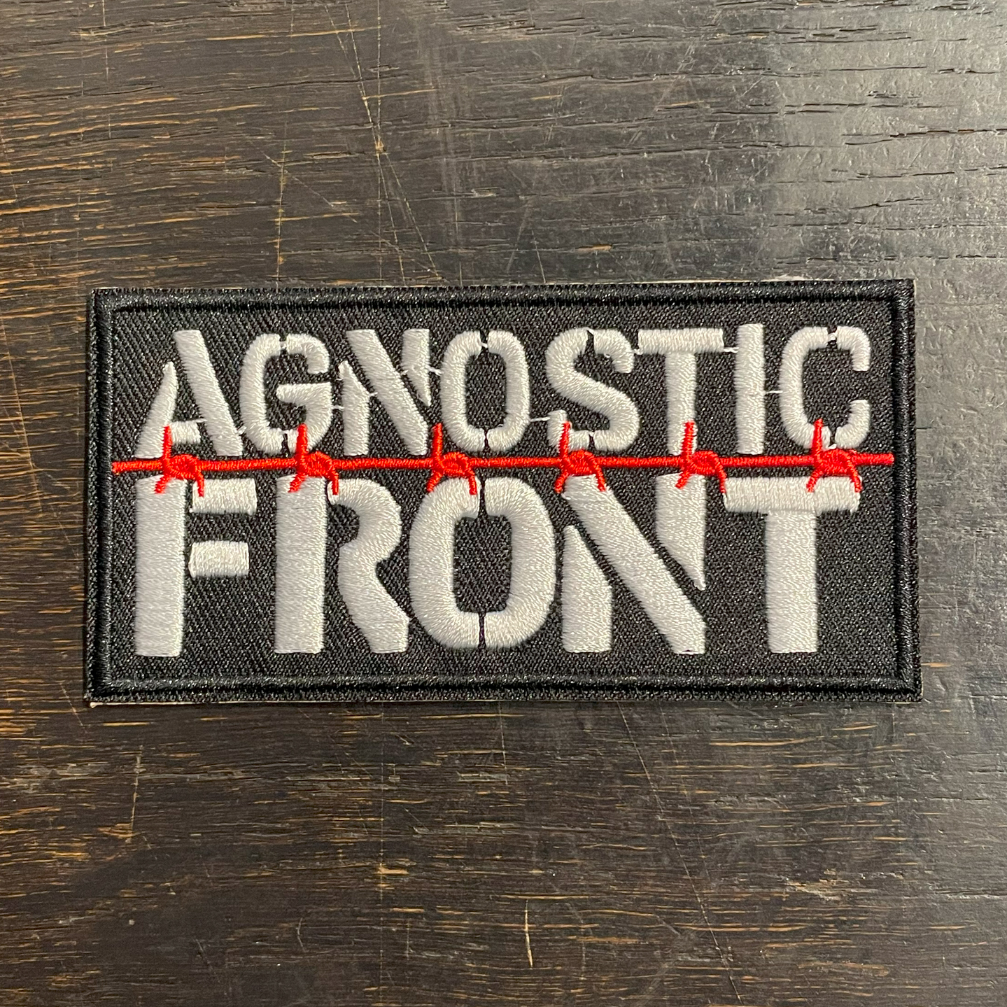 AGNOSTIC FRONT 刺繍ワッペン LOGO