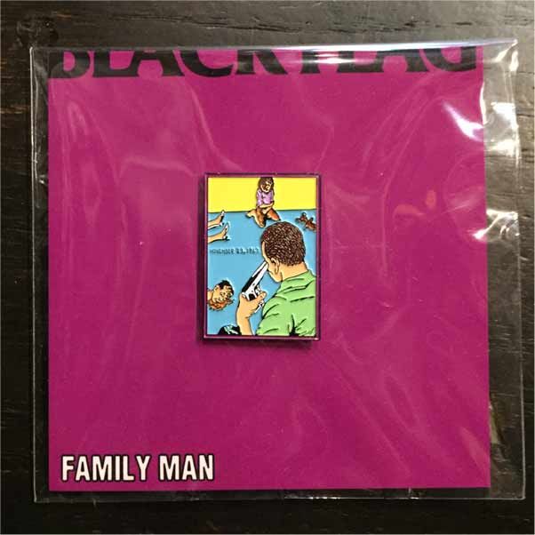 BLACK FLAG ピンバッジ FAMILY MAN