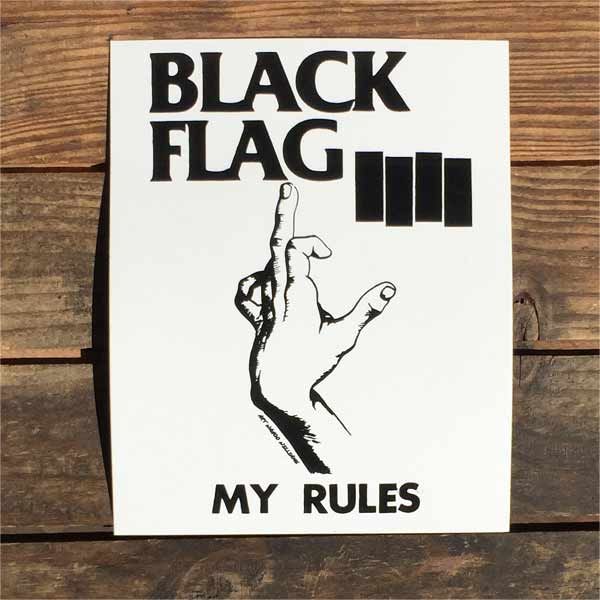 BLACK FLAG ステッカー MY RULES