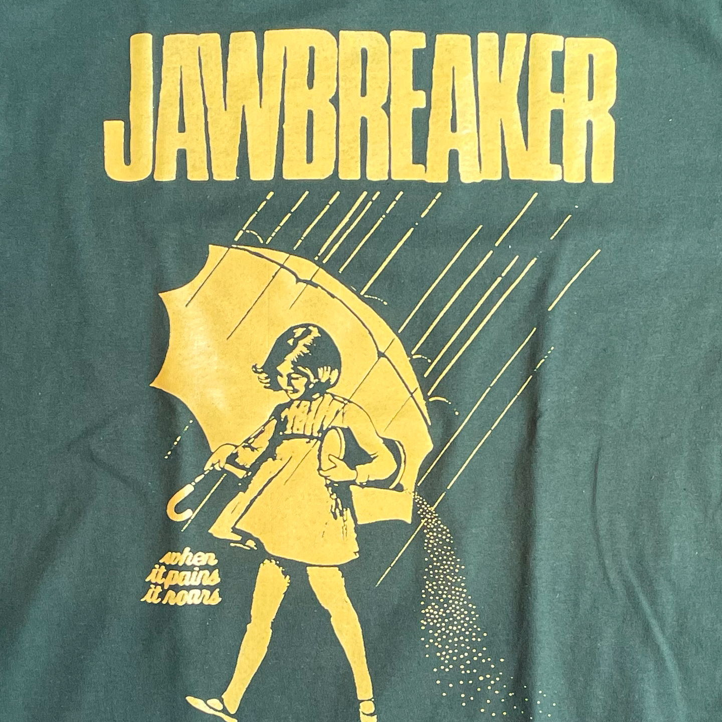 JAWBREAKER Tシャツ when it pains it roars