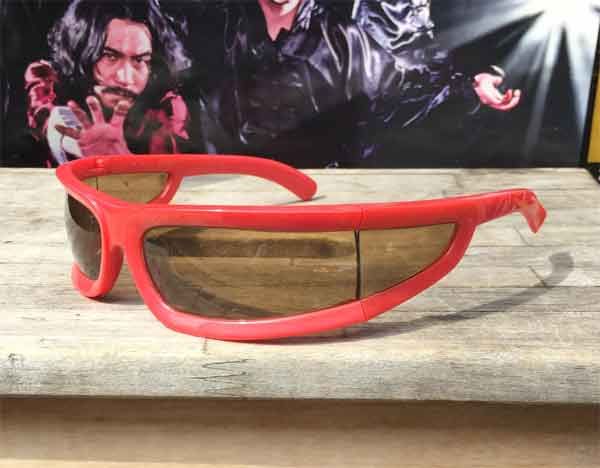ITALY MADE VINTAGE サングラス CATS EYE RED2