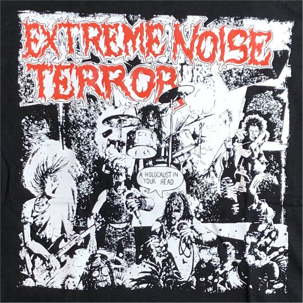 EXTREME NOISE TERROR Tシャツ A Holocaust In Your Head オフィシャル BLACK