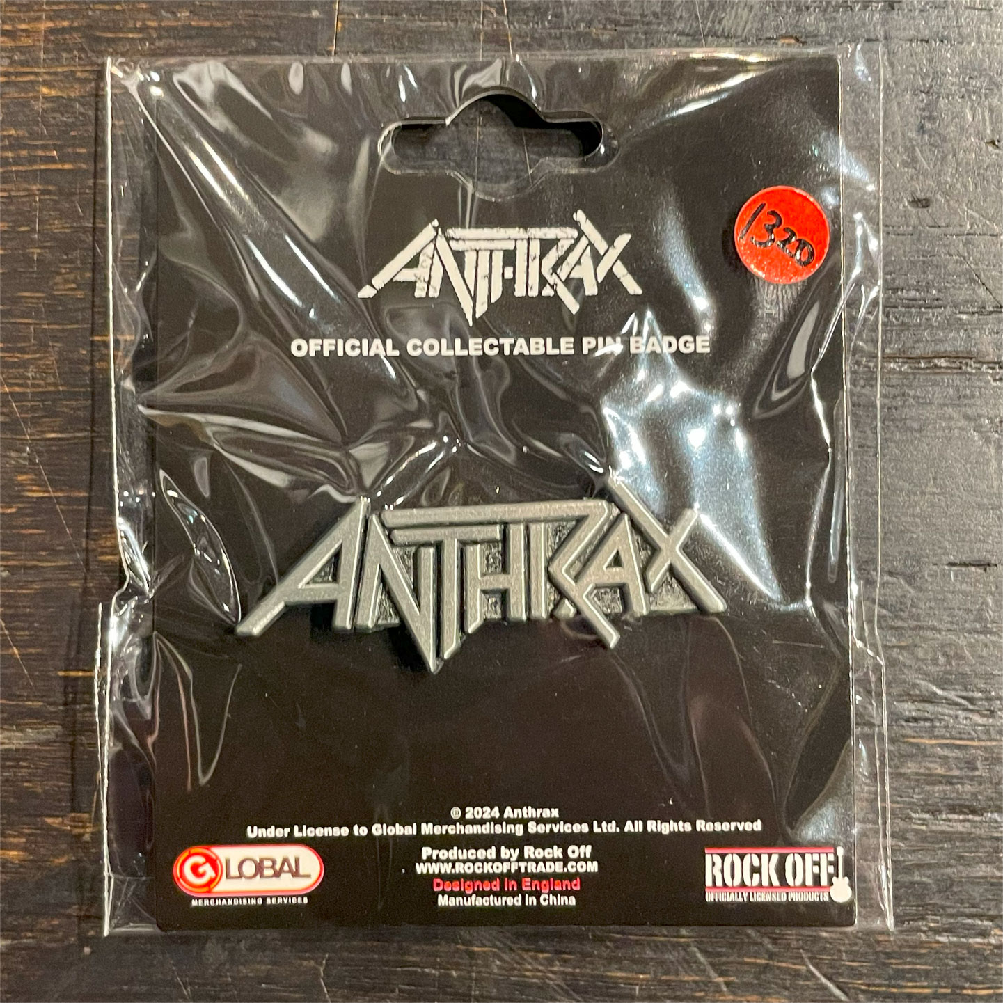 ANTHRAX ピンバッジ LOGO