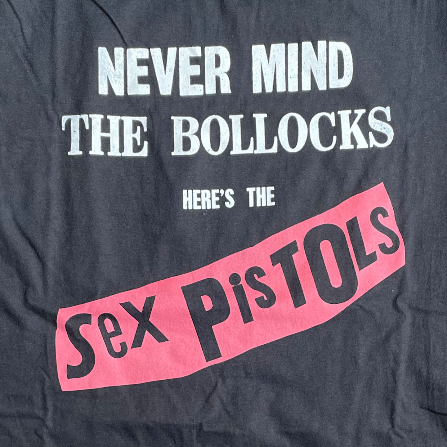 SEX PISTOLS Tシャツ NEVER MIND THE BOLLOCKS BLACK