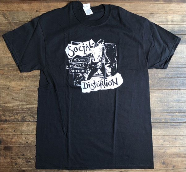 SOCIAL DISTORTION Tシャツ it wasn't a pretty picture