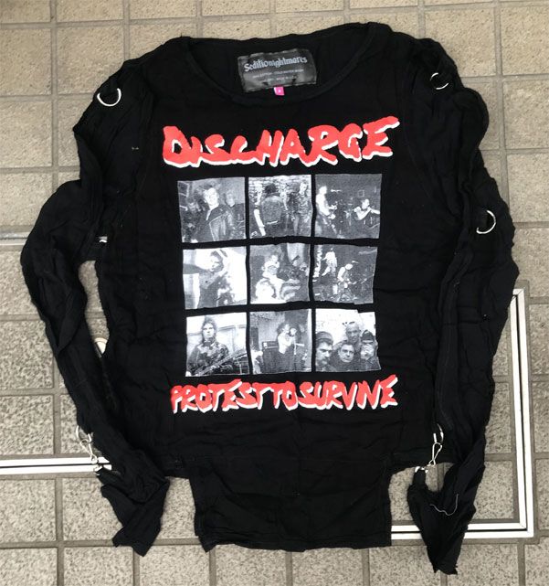 DISCHARGE ガーゼシャツ PROTEST TO SURVIVE