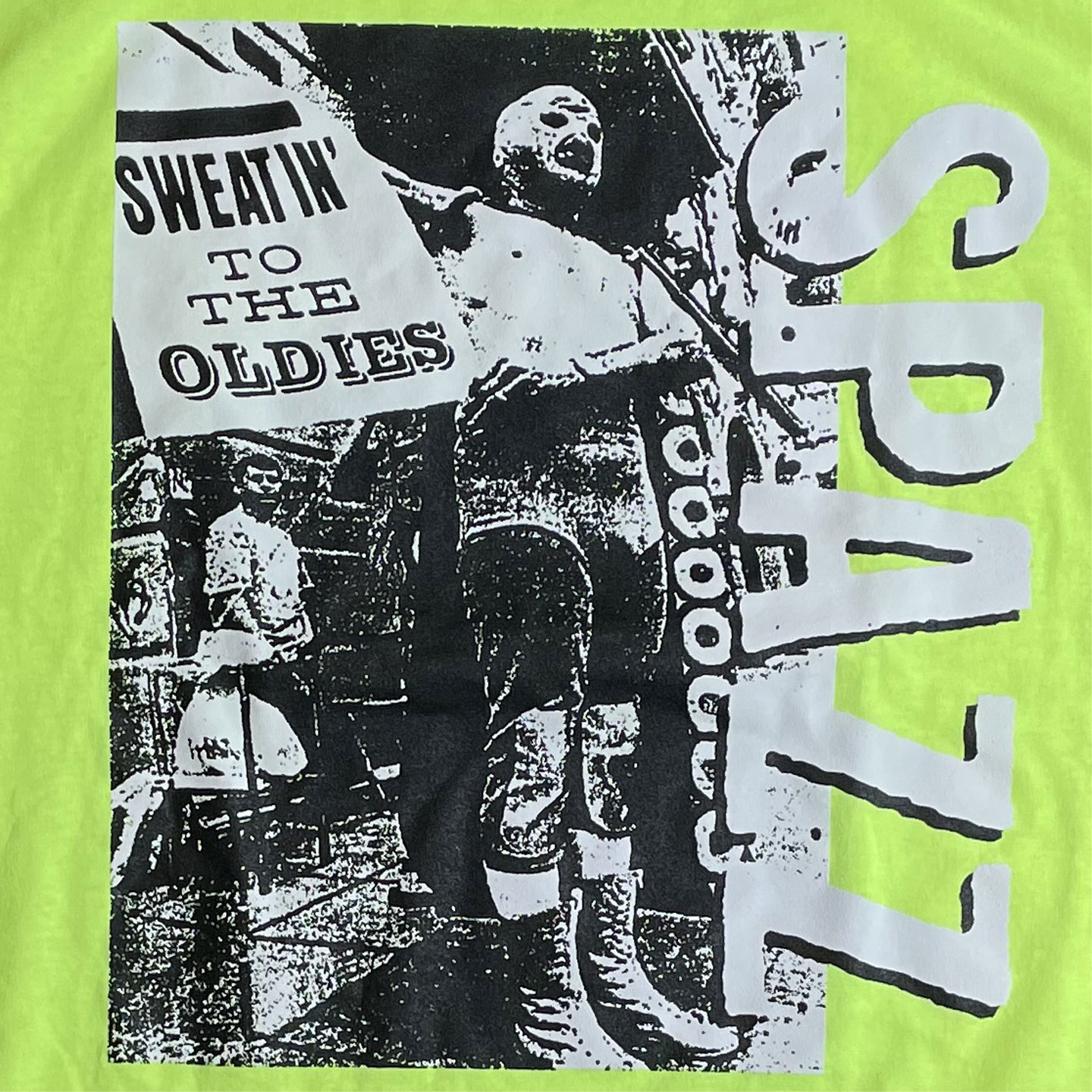SPAZZ Tシャツ Sweatin' To The Oldies NEON YELLOW