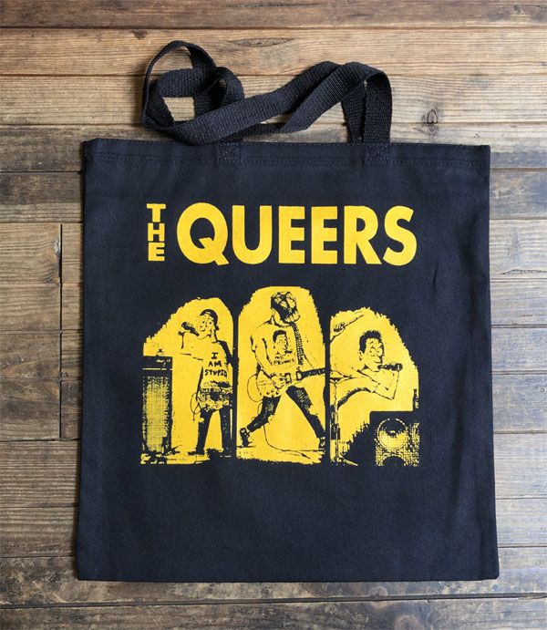 THE QUEERS TOTEBAG Too Dumb To Quit!