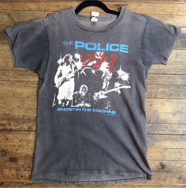 13503円 特別セーフ 1982 POLICE ポリス GHOST IN THE MACHINE ヴィンテージTシャツ AA1