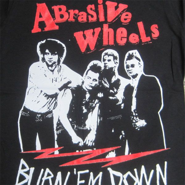 ABRASIVE WHEELS Tシャツ BURN’EM DOWN