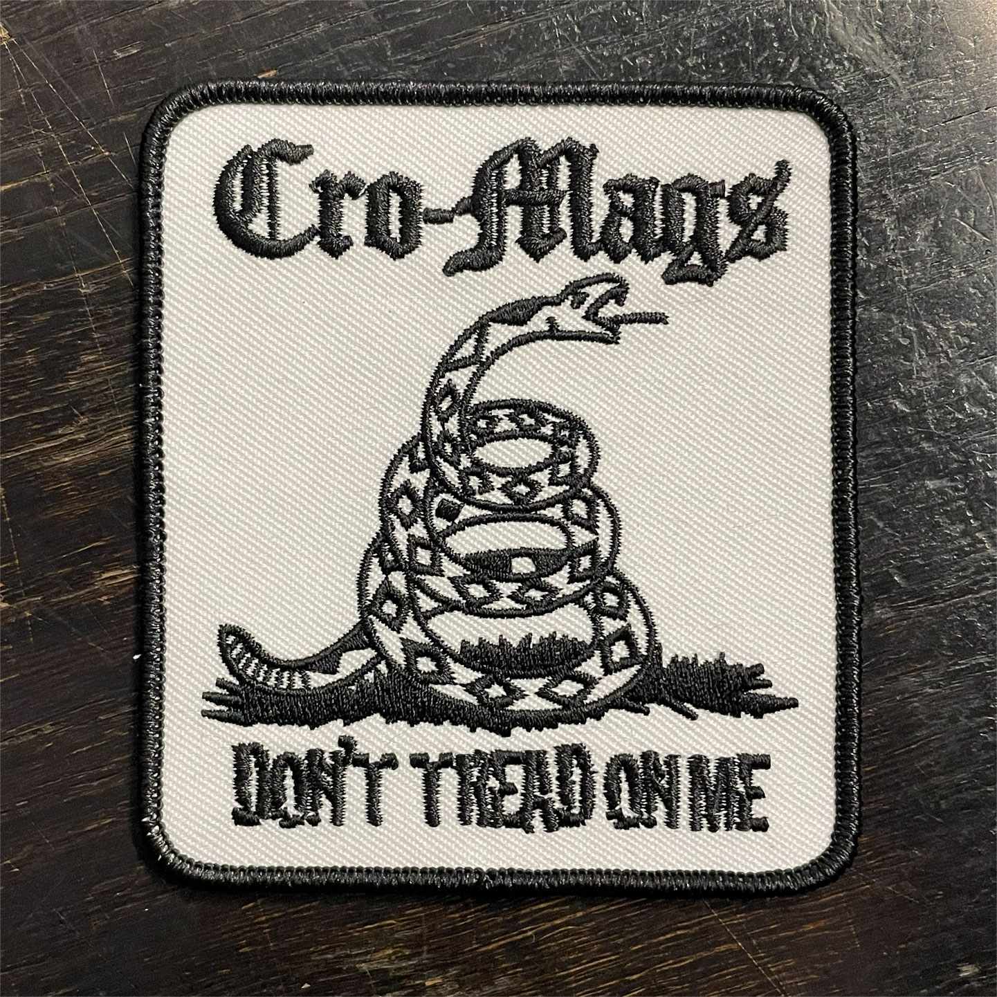 CRO-MAGS 刺繍ワッペン DON'T TREAD ON ME