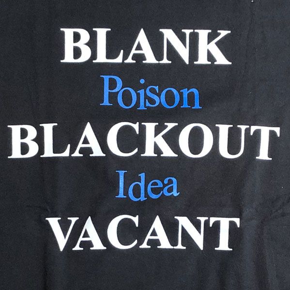 POISON IDEA Tシャツ Blank, Blackout, Vacant