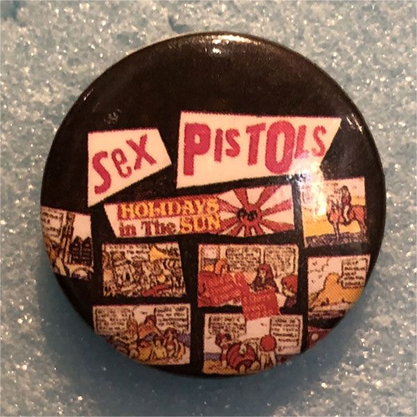 SEX PISTOLS レア小バッジ HOLIDAYS IN THE SUN2