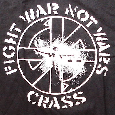 CRASS Tシャツ FIGHT WAR