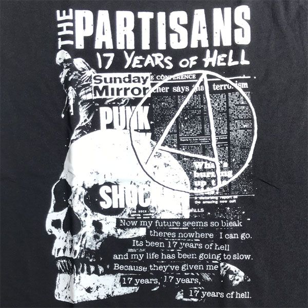 THE PARTISANS Tシャツ 17 YEARS OF HELL 2