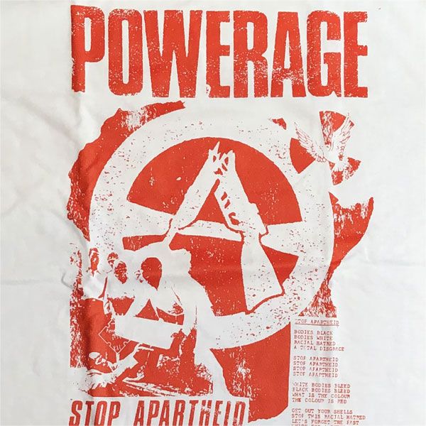 POWERAGE Tシャツ stop apartheid