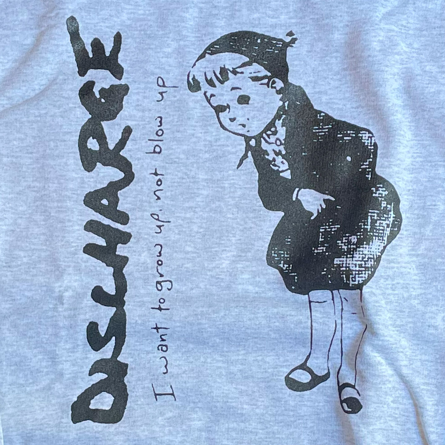 DISCHARGE スウェット I WANT TO GROW UP