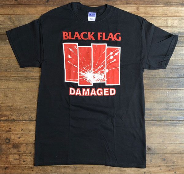 BLACK FLAG Tシャツ DAMAGED BLACK