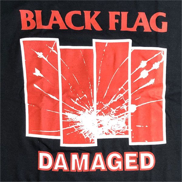BLACK FLAG Tシャツ DAMAGED BLACK