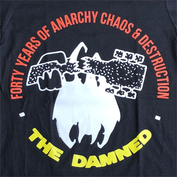 THE DAMNED Tシャツ FORTY YEARS OF ANARCHY CHAOS