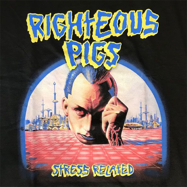 RIGHTEOUS PIGS Tシャツ Stress Related