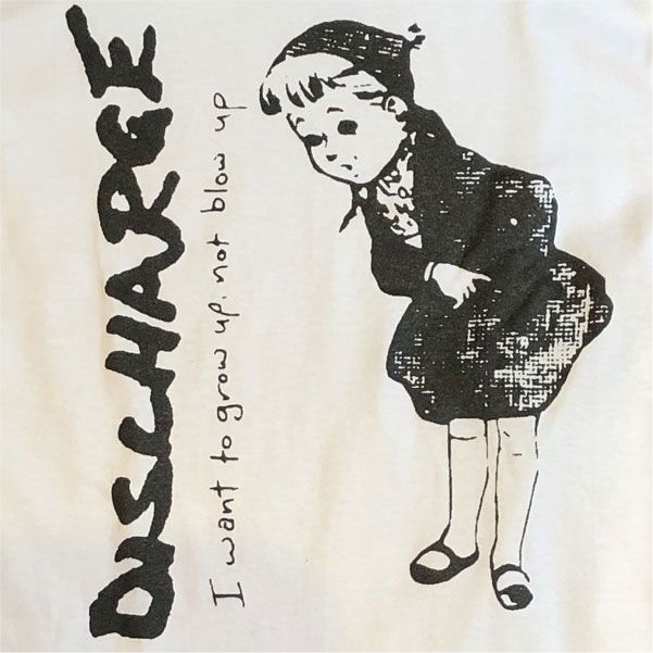 DISCHARGE ロングスリーブTシャツ I WANT TO GROW UP