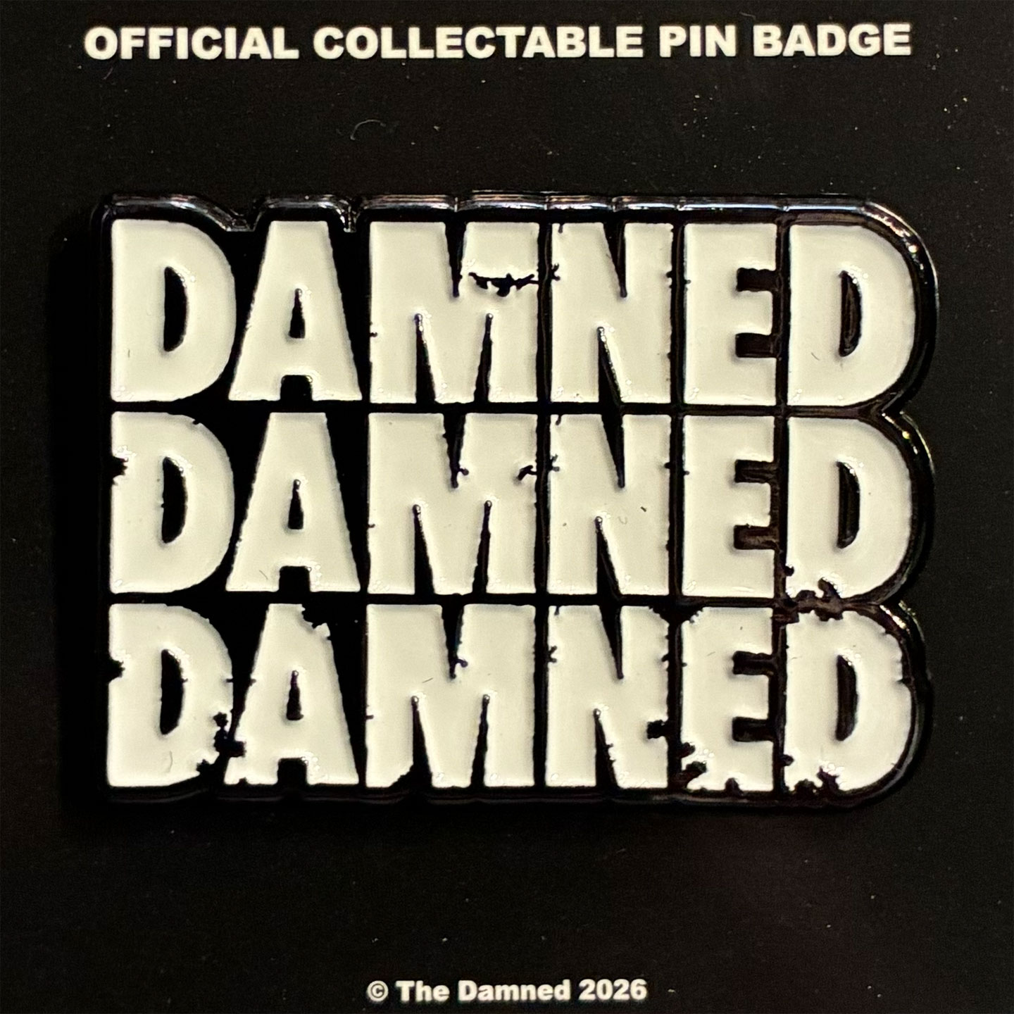 THE DAMNED ピンバッジ LOGO オフィシャル