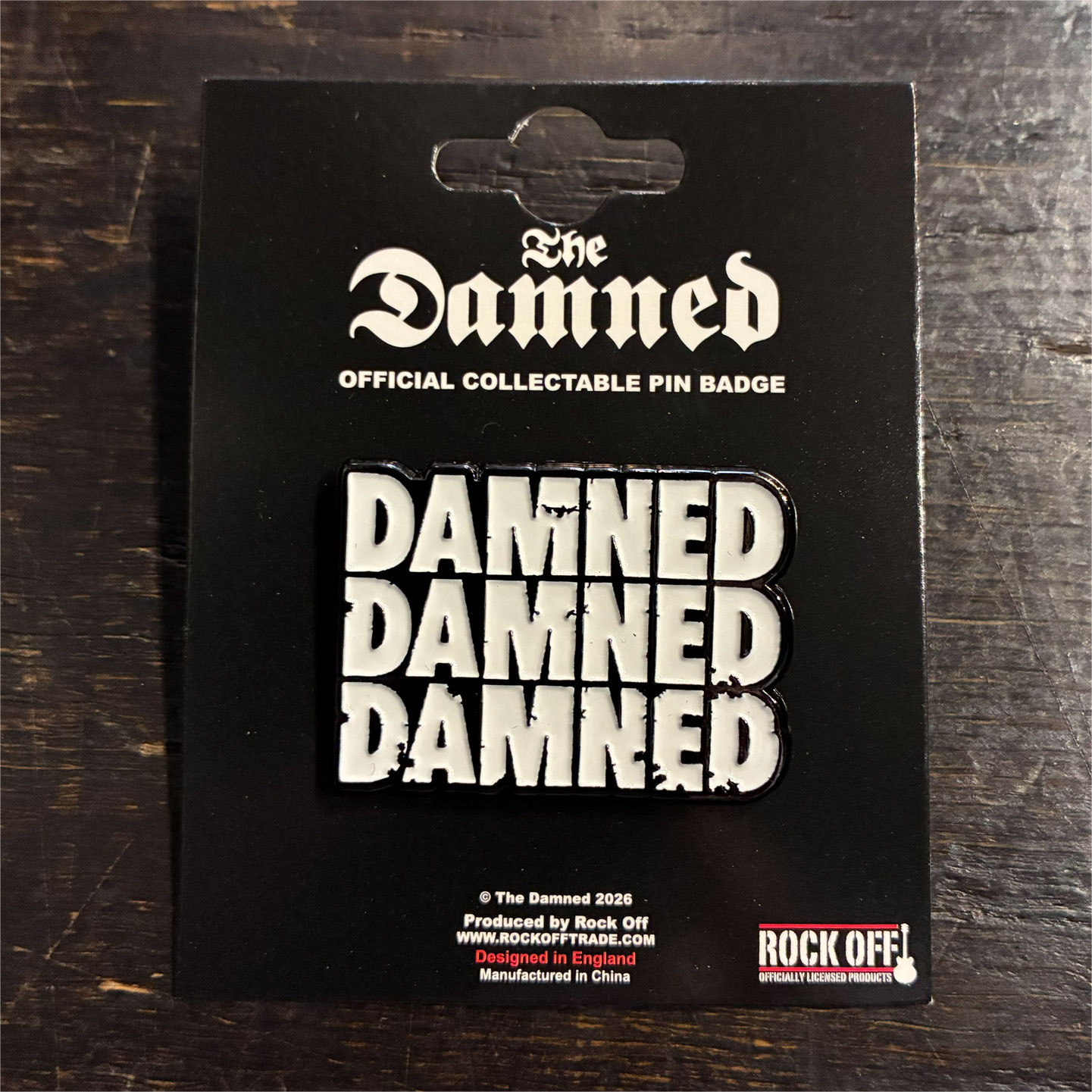 THE DAMNED ピンバッジ LOGO オフィシャル