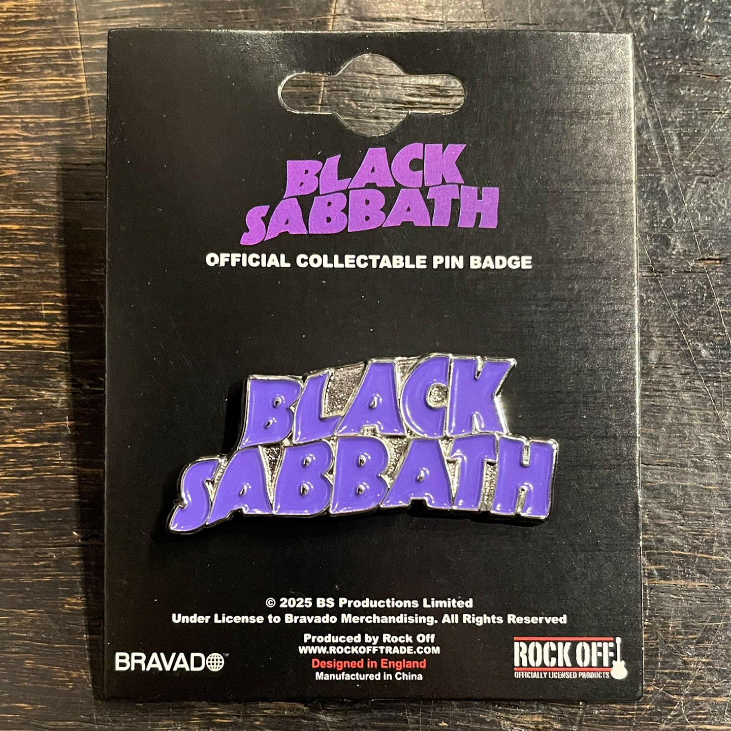 BLACK SABBATH ピンバッジ LOGO