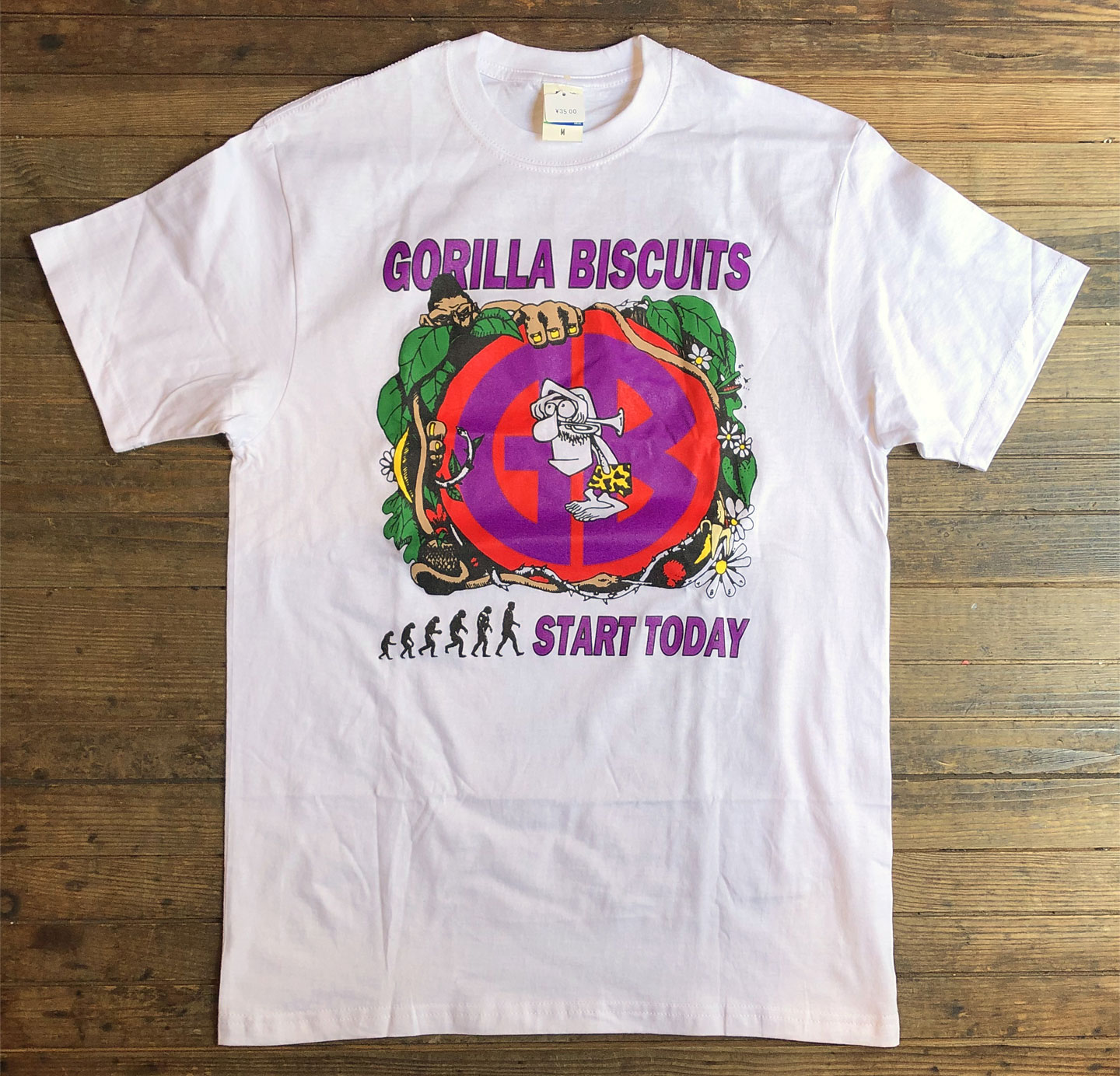 GORILLA BISCUITS Tシャツ EURO TOUR 89