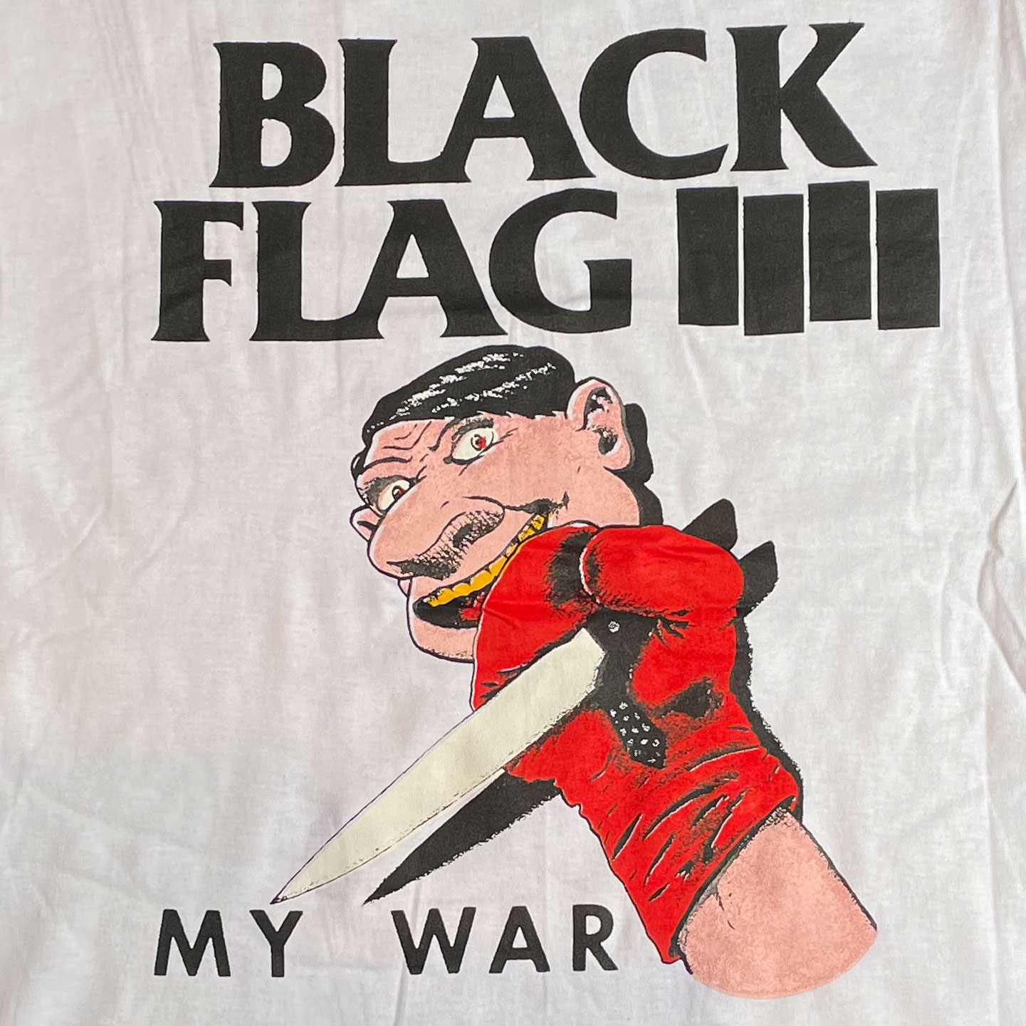 BLACK FLAG Tシャツ MY WAR TOUR WHITE
