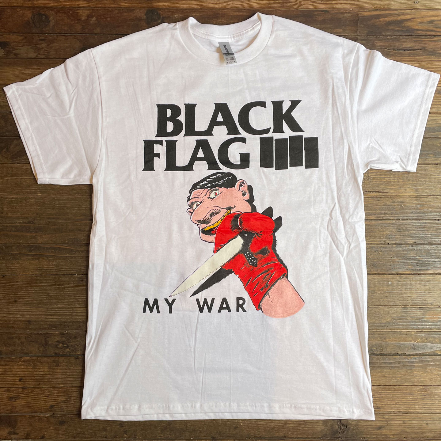 BLACK FLAG Tシャツ MY WAR TOUR WHITE 45REVOLUTION