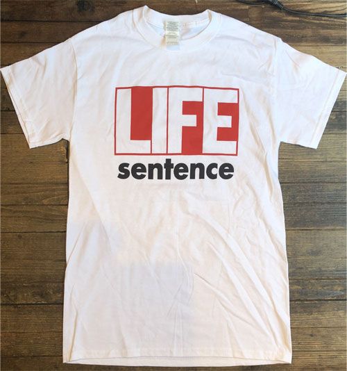LIFE SENTENCE Tシャツ 1stジャケット WHITE オフィシャル!!