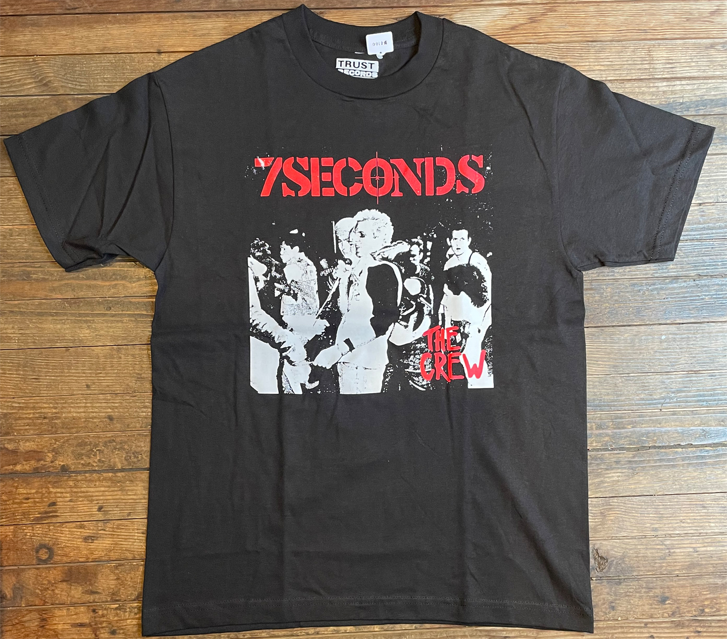 7SECONDS Tシャツ THE CREW black オフィシャル！
