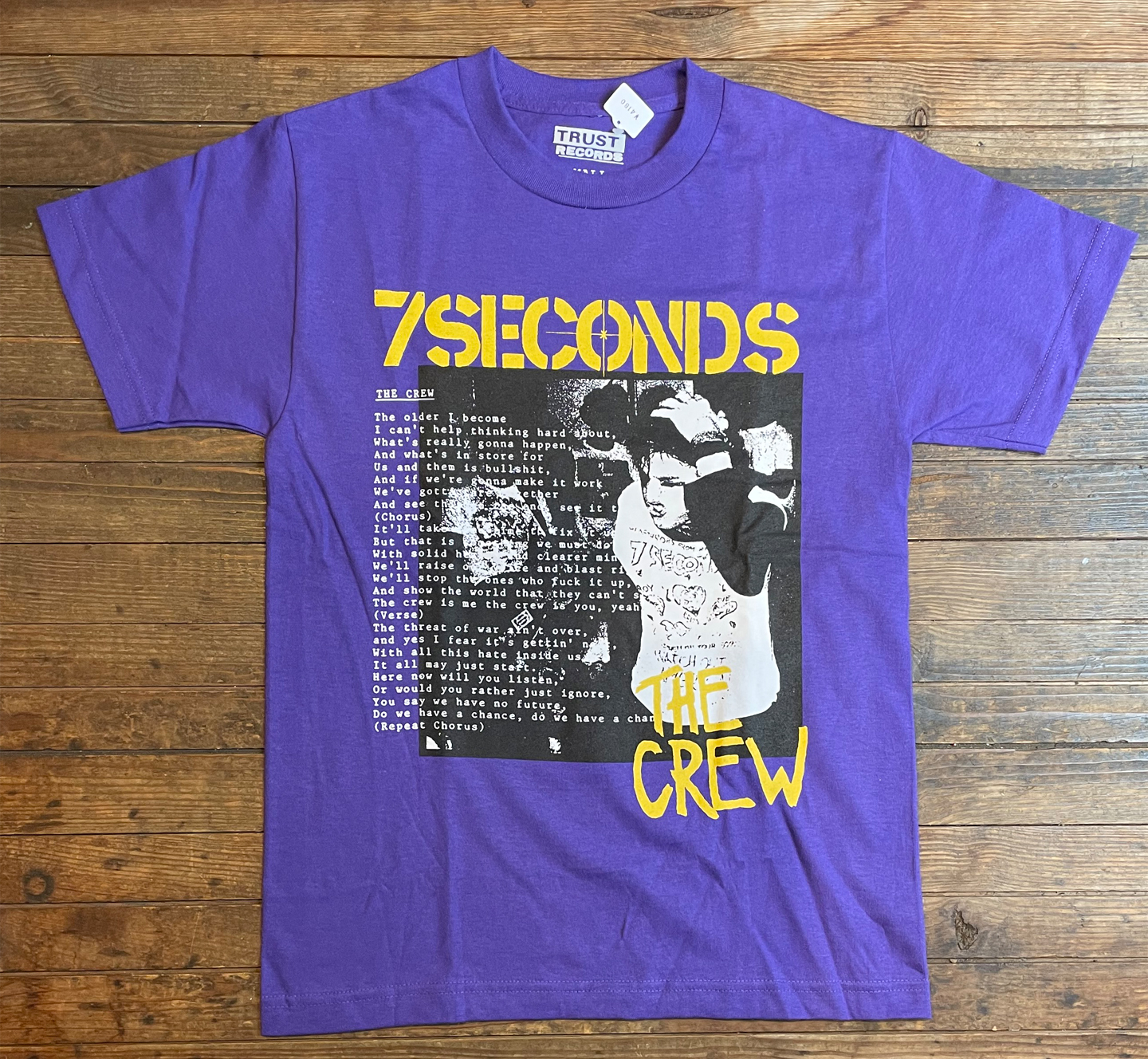 7SECONDS Tシャツ Head Hold Purple オフィシャル！ | 45REVOLUTION
