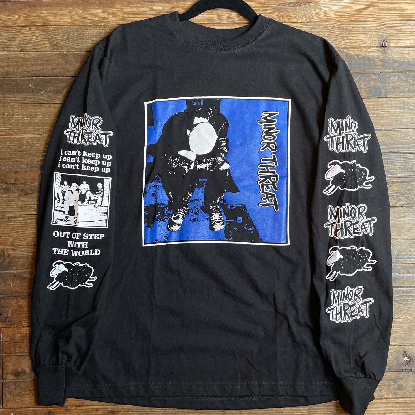 MINOR THREAT ロングスリーブTシャツ I can't keep up