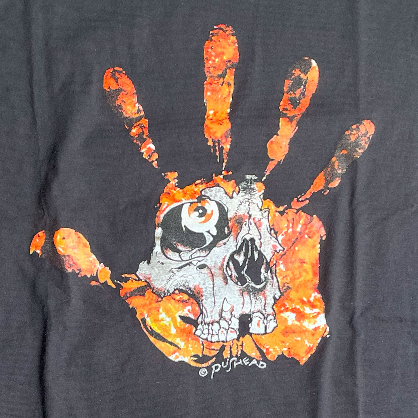 PUSHEAD Tシャツ HAND OF FEAR