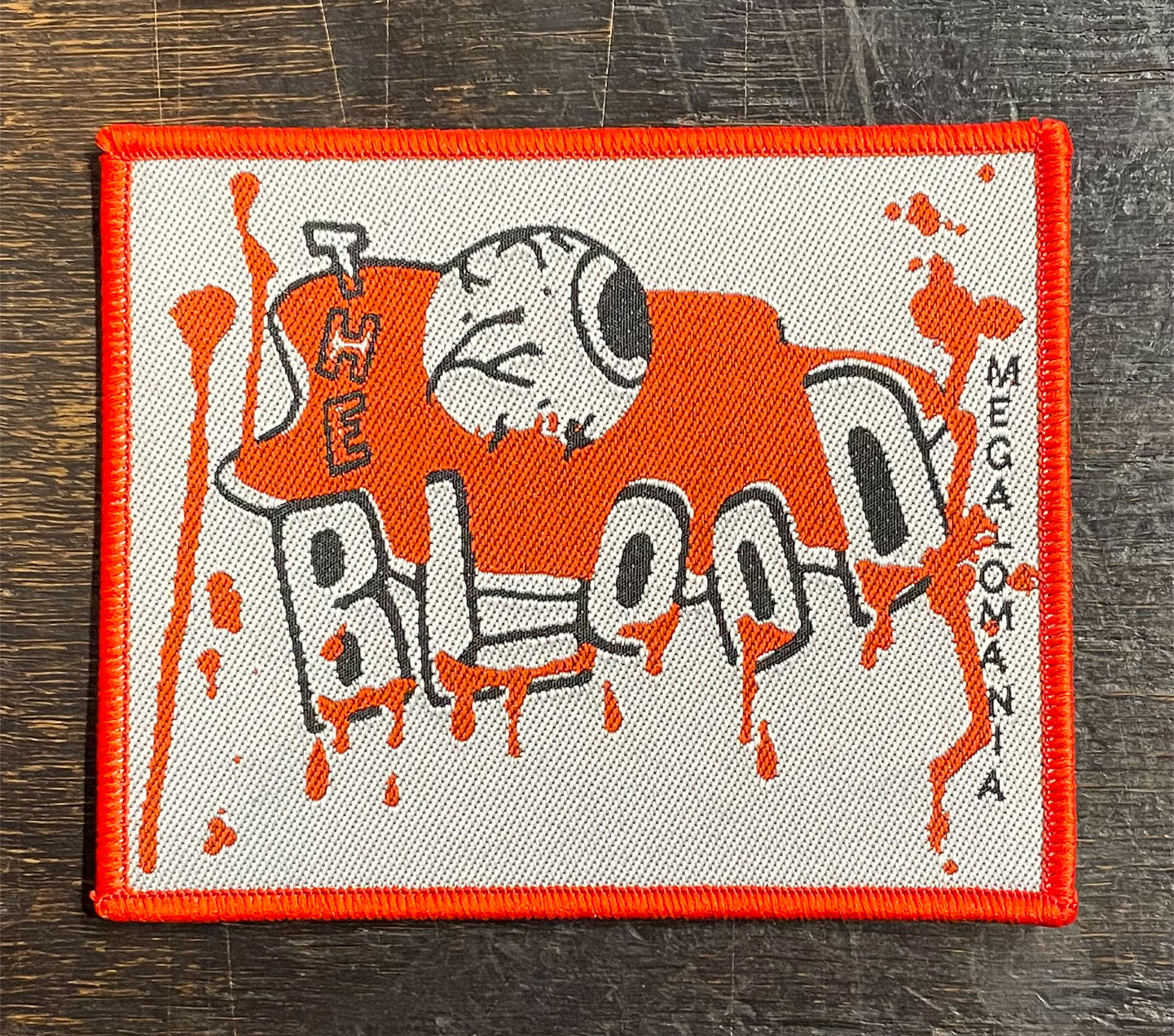 THE BLOOD 刺繍ワッペン MEGALOMANIA