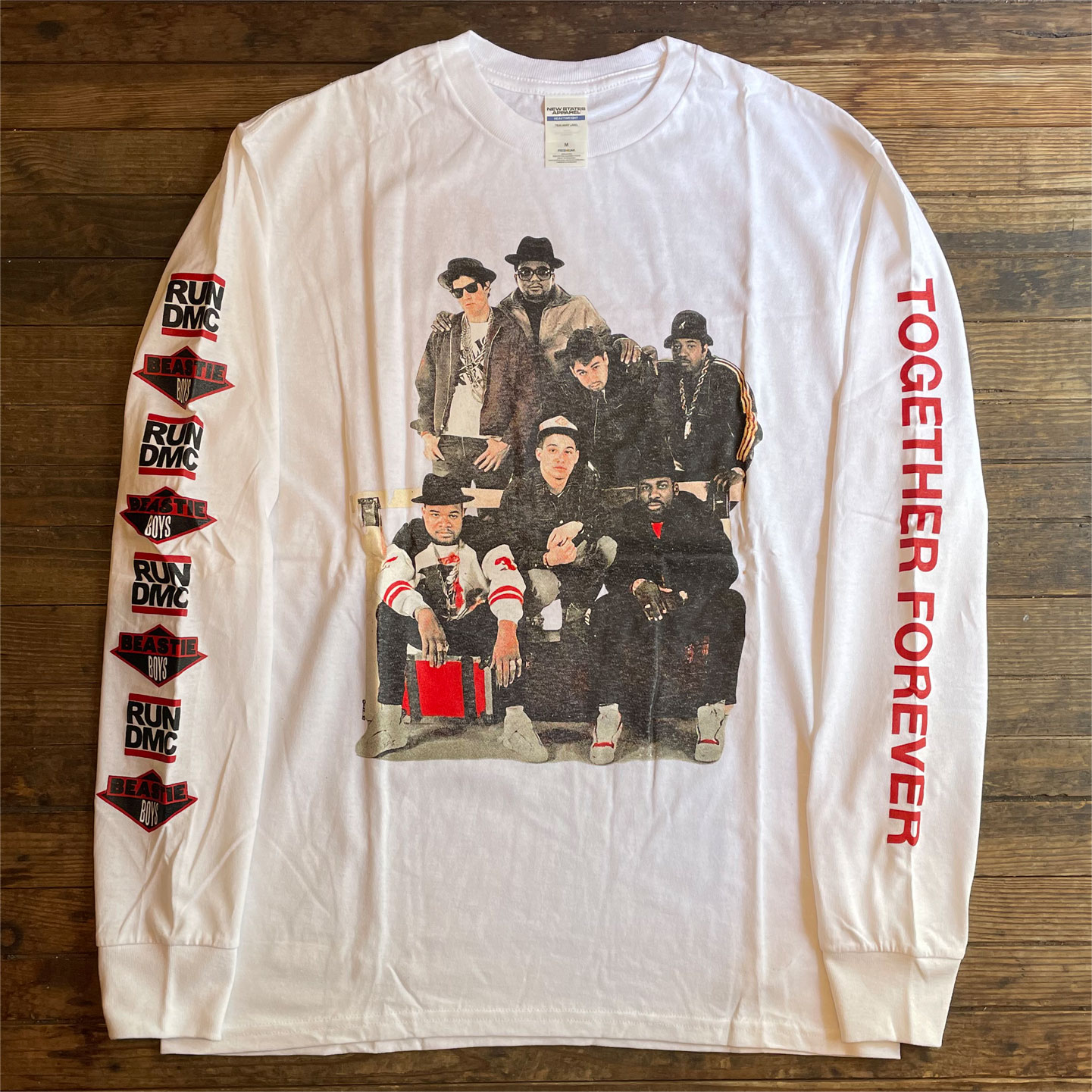 BEASTIE BOYS x RUN DMC ロングスリーブTシャツ TOGETHER FOREVER 