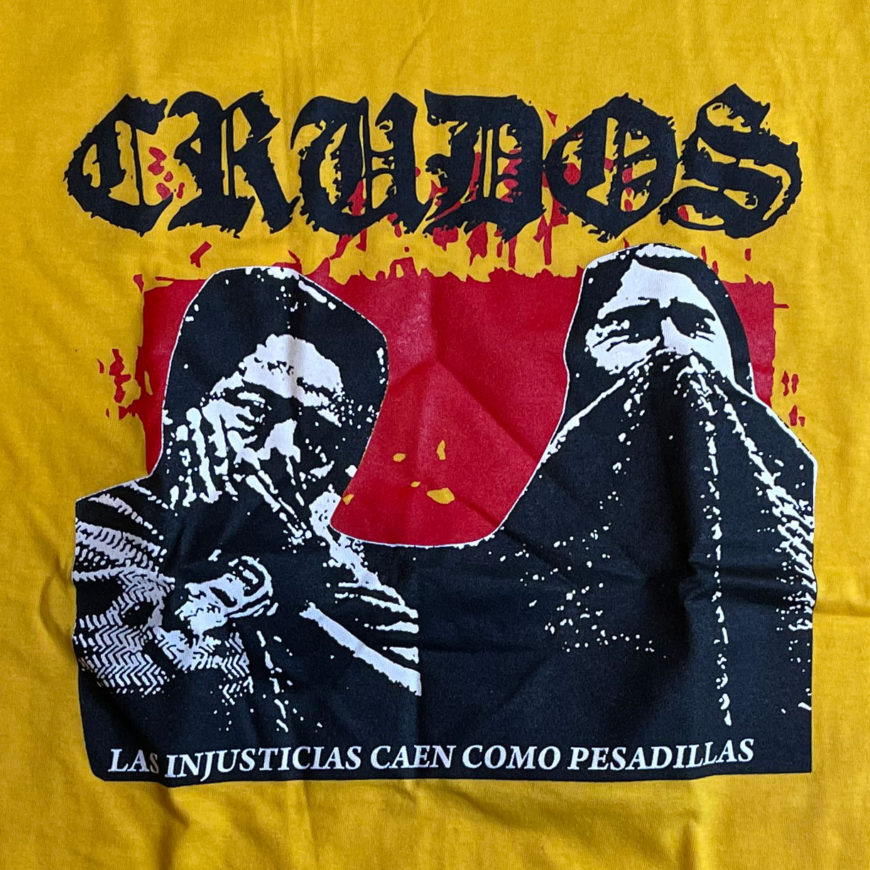 LOS CRUDOS Tシャツ LAS INJASTICIAL 2