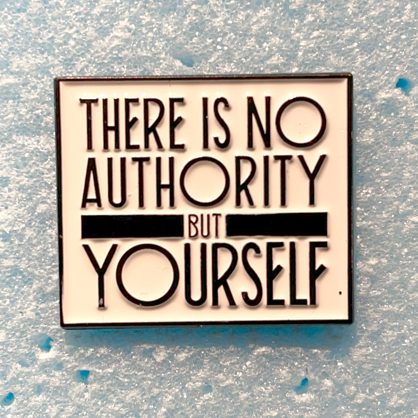 CRASS ピンバッジ There is no authority but yourself