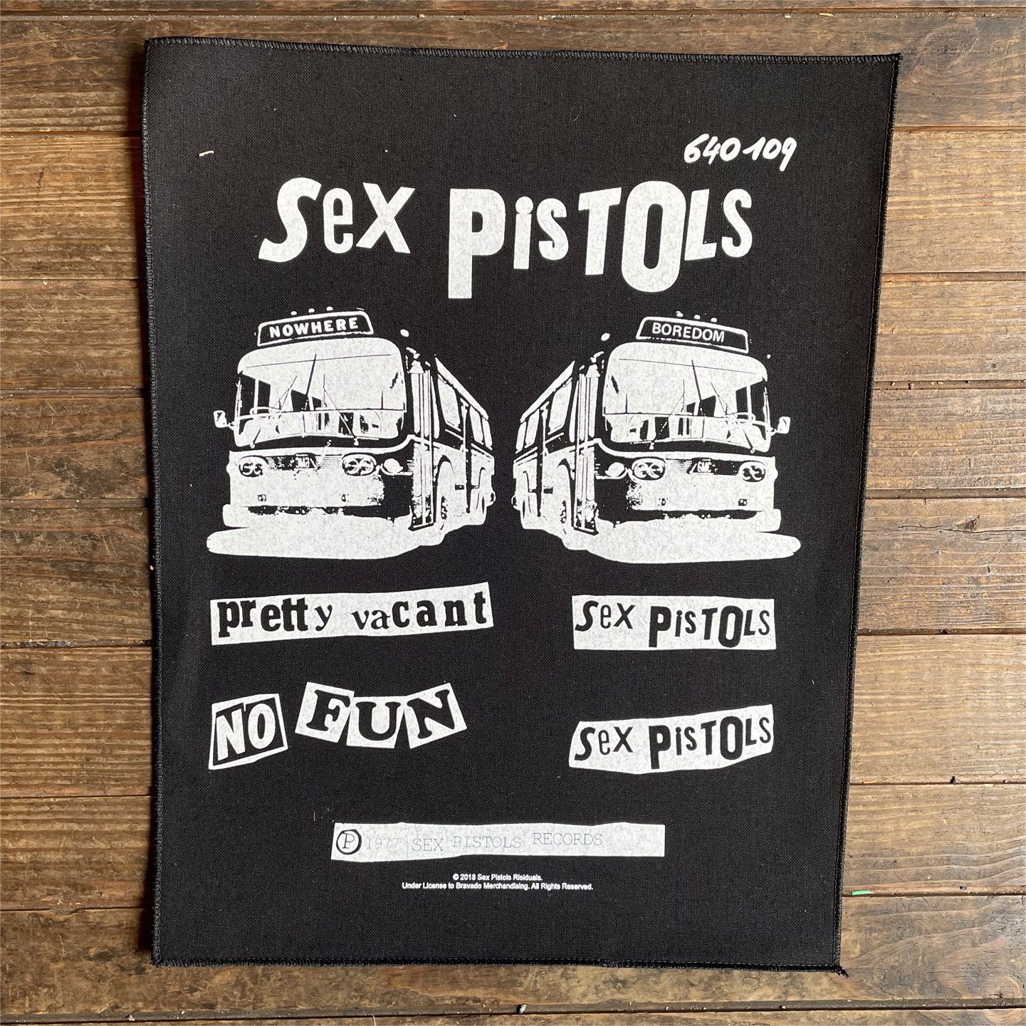 SEX PISTOLS BACKPATCH PRETTY VACANT